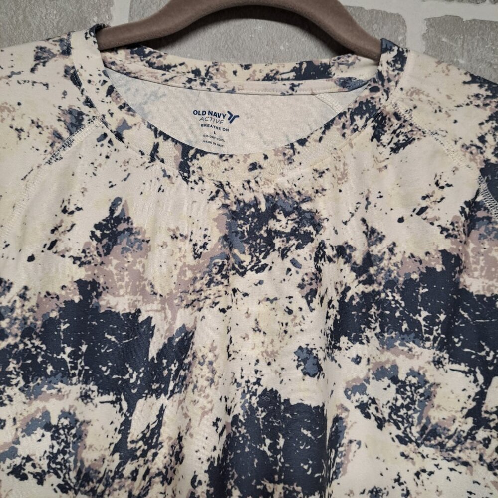 Old Navy Women Tie Dye Active Breathe On Go-Dry Cool Long Sleeve Shirt Large - Picture 5 of 10